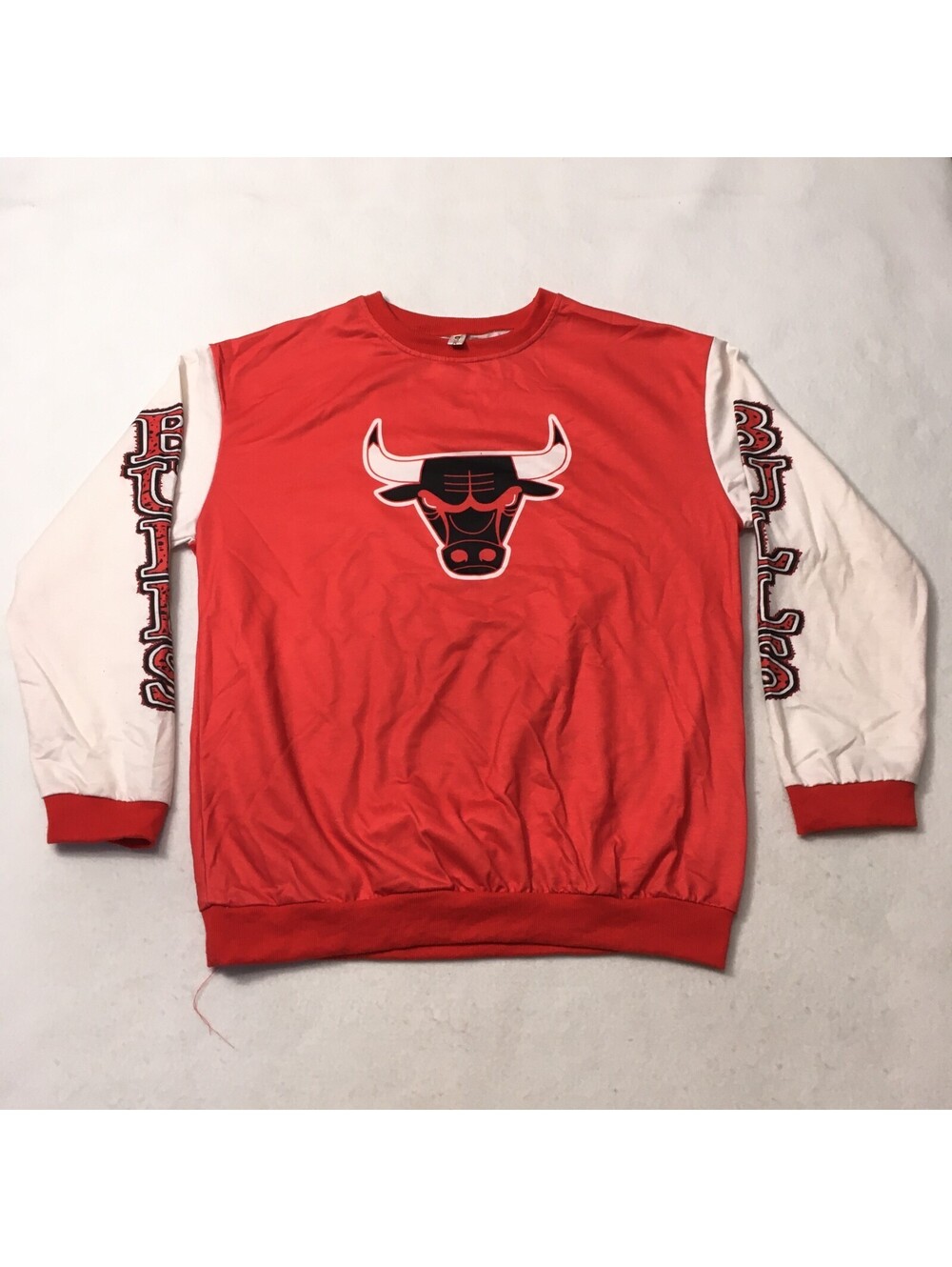 Chicago Bulls Long Sleeve Shirt Mens XL red white NBA order plus